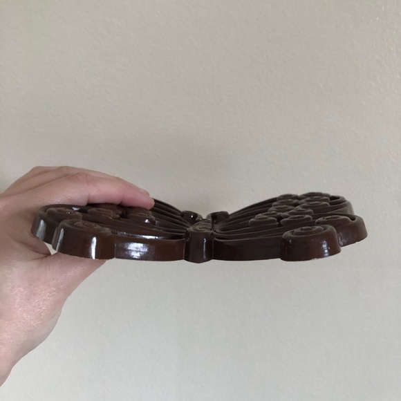 Vintage Burwood 70’s Brown Plastic Butterflies - Picture 9 of 10